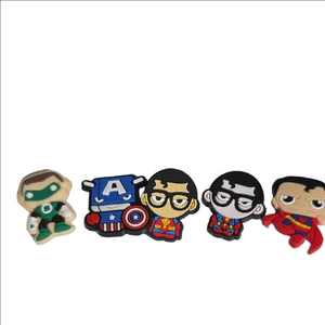 Heroic Cartoon Shoe Charms for Kids